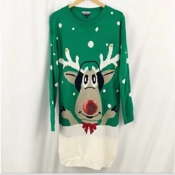 Allison Brittany Rudolph Sweater Dress - Picture 1 of 4